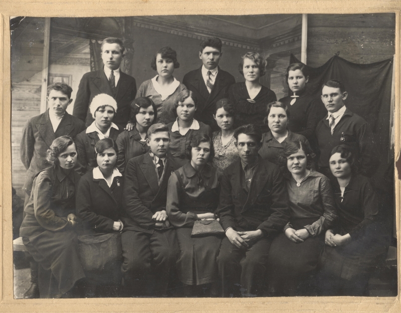 Косомольская группа корпусного цеха Тюменской судоверфи 1938 г